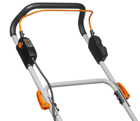 Mașină de tuns gazonul cu acumulator DAEWOO DLM 5042Li SET (2×21V, 2×4Ah, Motor Brushless 1300W, 47 cm, Coș 65L) [13]