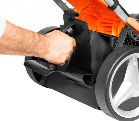 Mașină de tuns gazonul electrică DAEWOO DLM 2300E (1800W, 43 cm, Coș 50L, Mulcire, 6 Trepte 25–75 mm) [12]