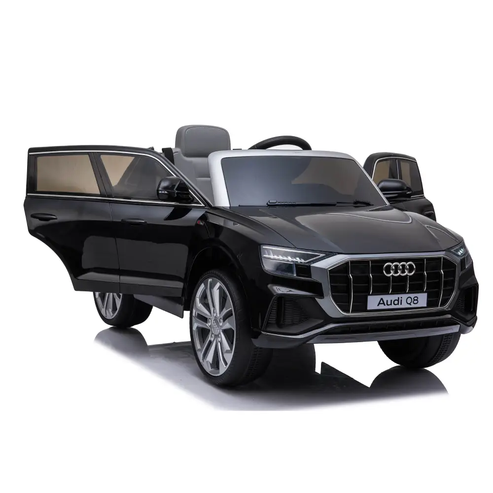 Mașină electrică Audi Q8 JJ2066 / 2 neagră – eleganță premium Audi, 2 motoare și telecomandă pentru plimbări sigure și stilate! [1]