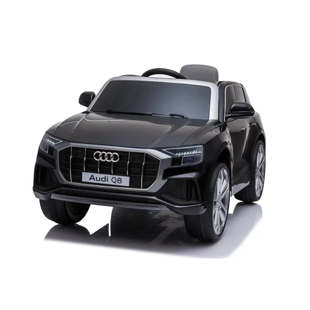 Trotinete - Mașină electrică Audi Q8 JJ2066 / 2 neagră – eleganță premium Audi, 2 motoare și telecomandă pentru plimbări sigure și stilate!