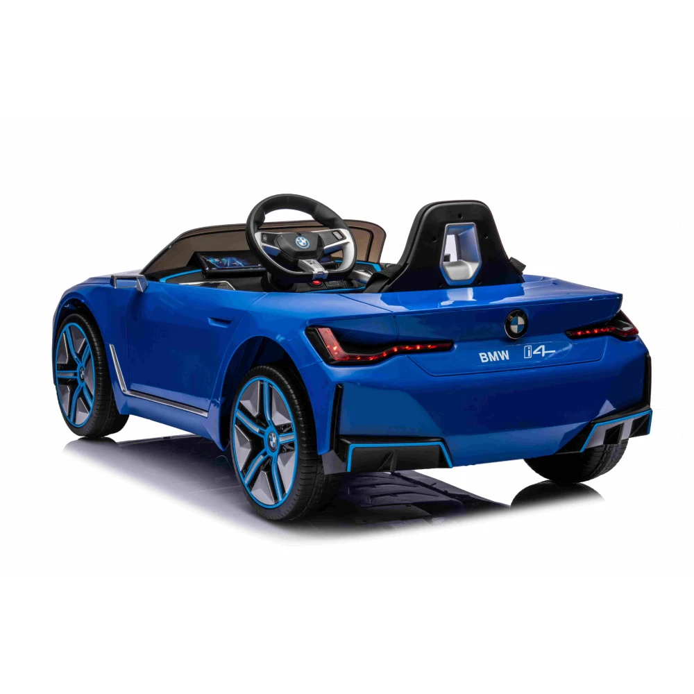 Электромобиль BMW i4 JE1009/3 синий – спортивный премиум-стиль, 4 мотора и пульт ДУ для безопасных приключений! [4]