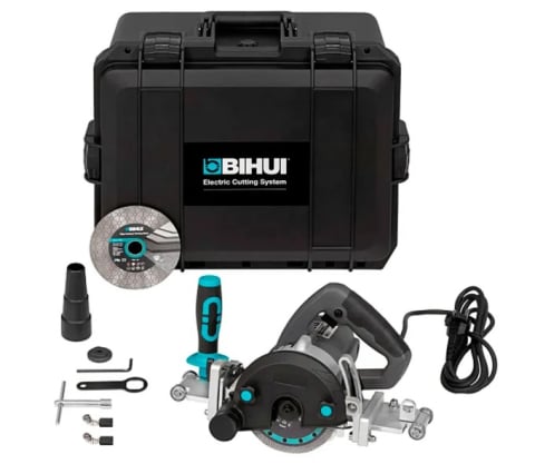 Constructii si reparatii - Mașină electrică de tăiat plăci format mare BIHUI LFEC (1500W, Disc 125 mm, Tăiere uscată, 0–45°)