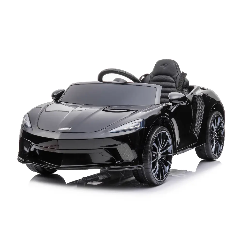 Trotinete - Mașină electrică McLaren MGT620/1 neagră – stil supersport premium, 2 motoare și telecomandă pentru mici piloți de Formula 1!