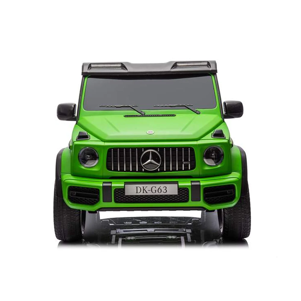 Jucării - Mașină electrică Mercedes-Benz G63 verde vopsit 24V – lux autentic, 4 motoare și două locuri pentru aventuri de familie!