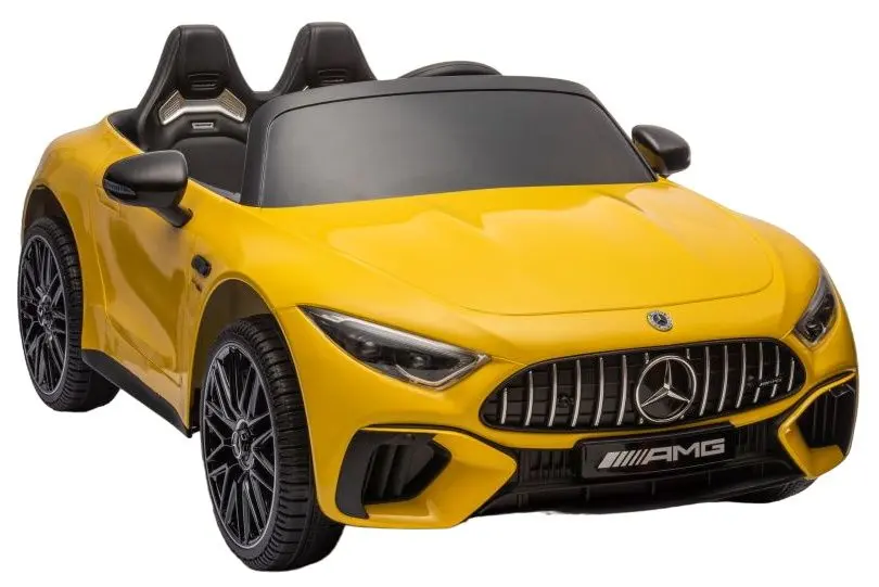 Mașină electrică Mercedes Benz SL63 Galbenă – 24V 7Ah, 2 motoare 200W, MP3, telecomandă, roți EVA [1]