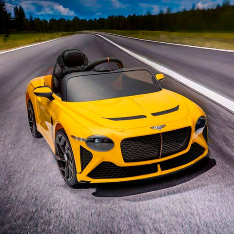 Детский электромобиль Bentley Bacalar Желтый – стиль и мощь для маленьких водителей! [5]