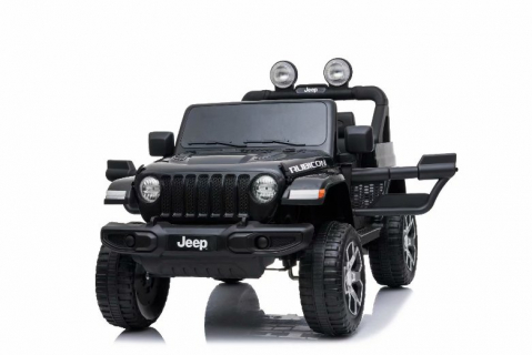 Mașină electrică pentru copii Jeep Wrangler Rubicon Black – Aventura începe aici [1]