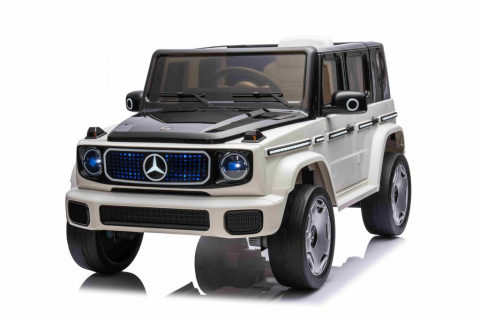 Игрушки - Детский электромобиль Mercedes Benz EQG JE2088/1 – 12V 9Ah, 4 мотора, кожаное сиденье, MP3, колёса EVA, пульт управления