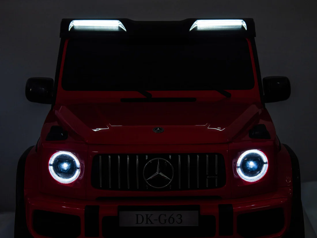 Mașină electrică pentru copii Mercedes Benz G63 – 24V 14Ah, 4 motoare de 200W, scaune din piele, MP3, telecomandă, roți EVA, greutate suportată 80 kg [10]