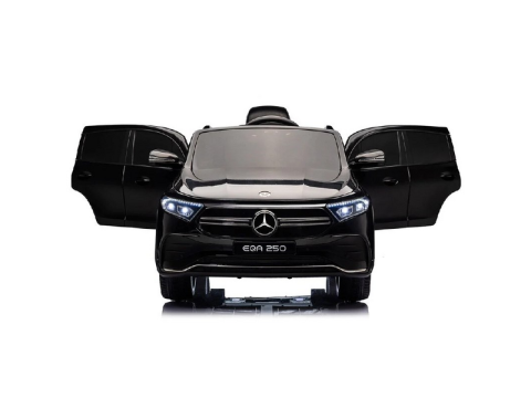 Детский электромобиль Mercedes Benz Чёрный – 12V 7Ah, 4 двигателя, кожаные сиденья, MP3, пульт управления, мягкие EVA-колёса [2]