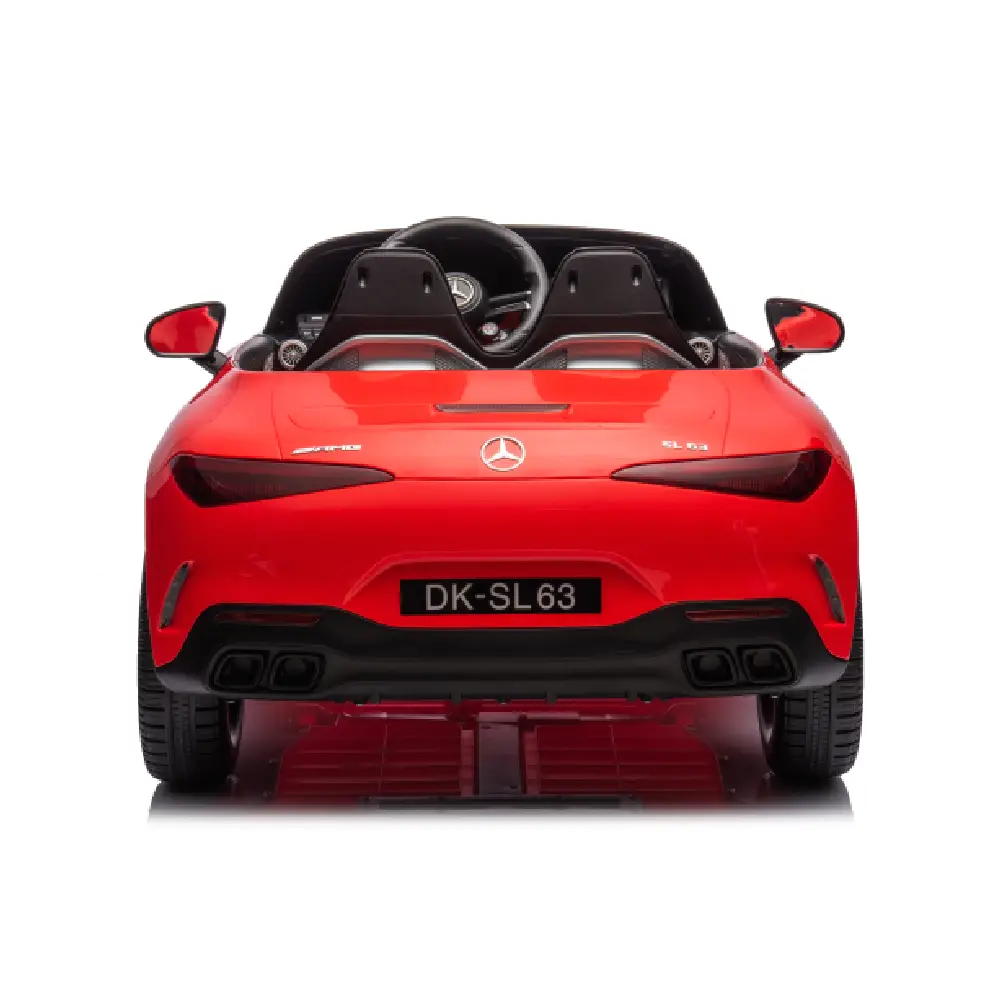 Mașină electrică pentru copii Mercedes Benz SL63 Roșu – 12V 10Ah, 4 motoare, scaune din piele, MP3, roți moi EVA, pult de control – lux și distracție în mișcare! [3]