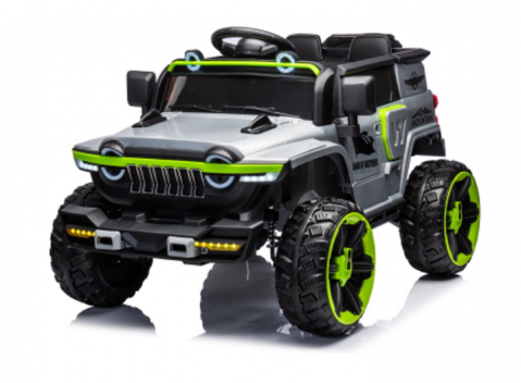 Vehicule cu acumulatori - Mașină electrică pentru copii Wrangler Gri