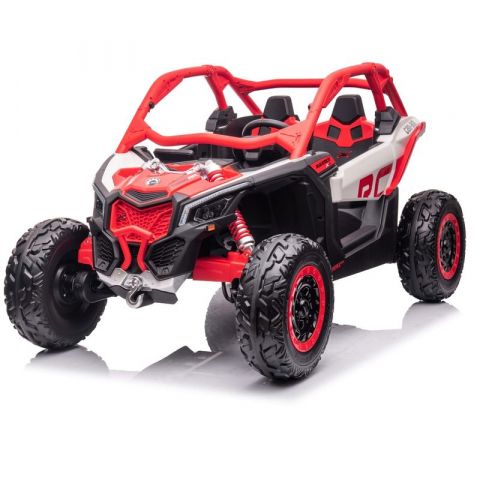Vehicule cu acumulatori - Электромашина UTV Красная 24V 10Ah с 4 моторами и MP3 – адреналин и веселье для детей!
