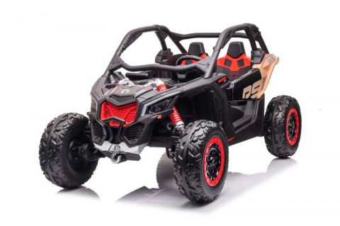 Vehicule cu acumulatori - Электромашина UTV Красная для детей 24V 10Ah с 4 моторами и MP3 – безопасные и веселые приключения!