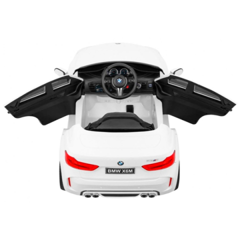 Mașinuță electrică BMW X6M Albă pentru copii [5]