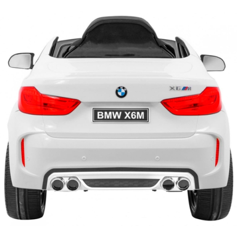 Mașinuță electrică BMW X6M Albă pentru copii [3]