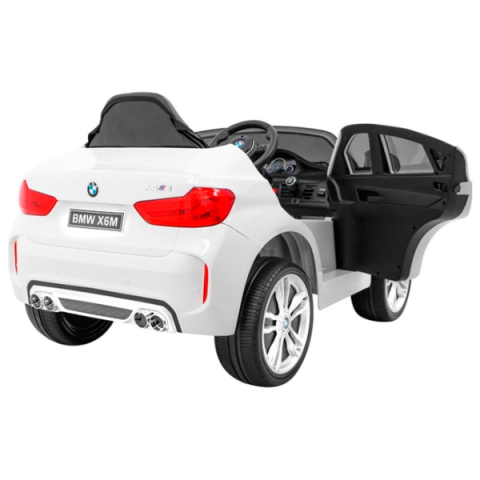 Mașinuță electrică BMW X6M Albă pentru copii [4]
