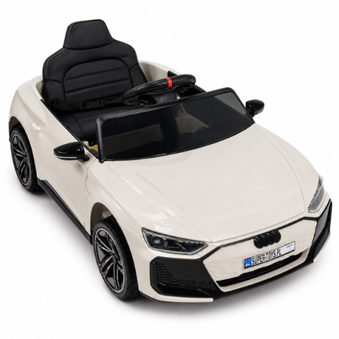 Mașinuță electrică licențiată Audi e-tron pentru copii (12V4.5Ah, 2x35W, EVA, Piele, Gri) [4]