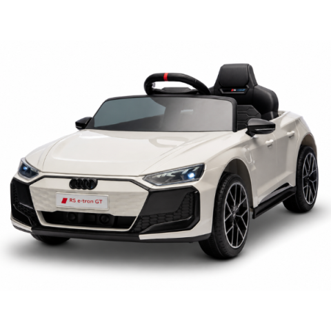 Vehicule cu acumulatori - Mașinuță electrică licențiată Audi e-tron pentru copii (12V4.5Ah, 2x35W, EVA, Piele, Gri)