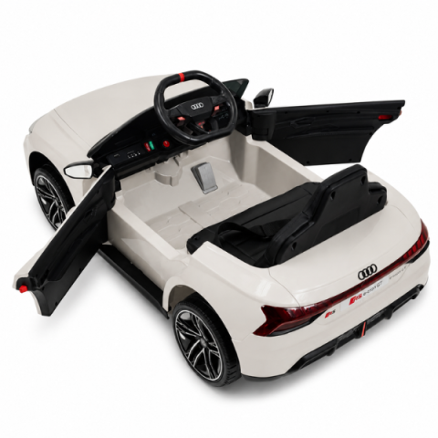 Mașinuță electrică licențiată Audi e-tron pentru copii (12V4.5Ah, 2x35W, EVA, Piele, Gri) [3]