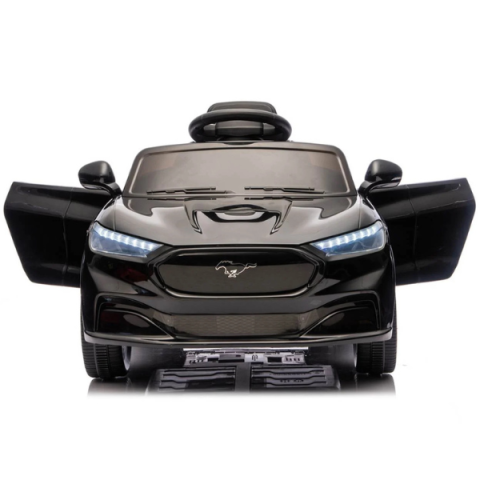Mașinuță electrică licențiată Ford Mustang Mach-E pentru copii (24V5Ah, 2x60W, EVA, Piele Neagră, Neagră) [2]