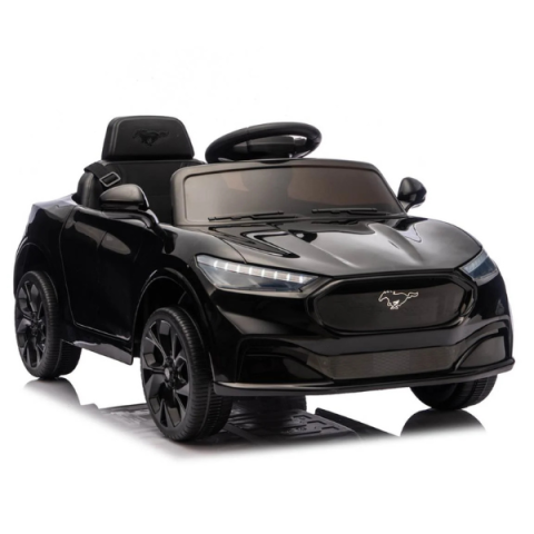Mașinuță electrică licențiată Ford Mustang Mach-E pentru copii (24V5Ah, 2x60W, EVA, Piele Neagră, Neagră) [1]