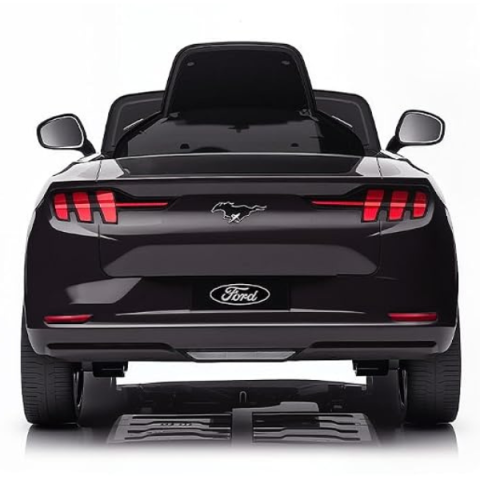 Mașinuță electrică licențiată Ford Mustang Mach-E pentru copii (24V5Ah, 2x60W, EVA, Piele Neagră, Neagră) [5]