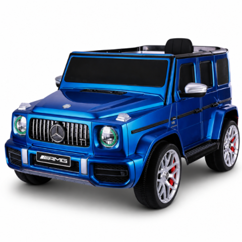 Vehicule cu acumulatori - Mașinuță electrică licențiată Mercedes-AMG G63 pentru copii (12V7Ah, 2x35W, EVA, Piele)