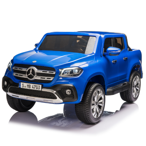 Vehicule cu acumulatori - Детский электромобиль MERCEDES X-CLASS – Мощный, стильный и безопасный SUV для маленьких водителей! 12V7Ah | 2 мотора по 45W | Колёса EVA | Кожаные сиденья | Синий цвет