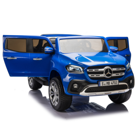 Детский электромобиль MERCEDES X-CLASS – Мощный, стильный и безопасный SUV для маленьких водителей! 12V7Ah | 2 мотора по 45W | Колёса EVA | Кожаные сиденья | Синий цвет [7]