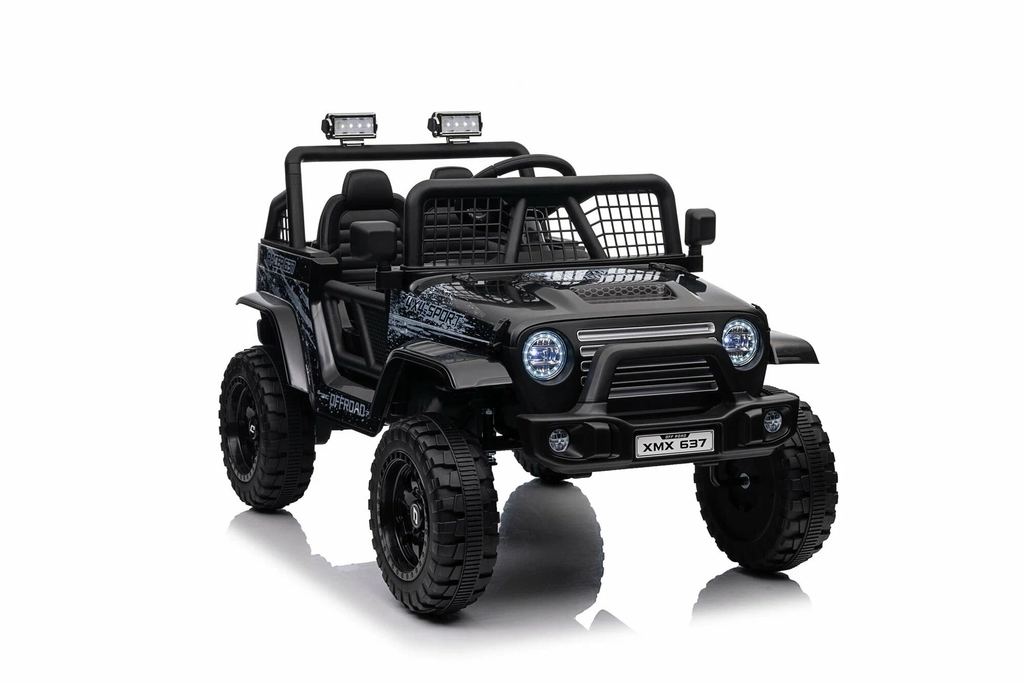 Детский электромобиль Jeep Rubicon MX637/1, Черный – мощь, стиль и безопасность [13]