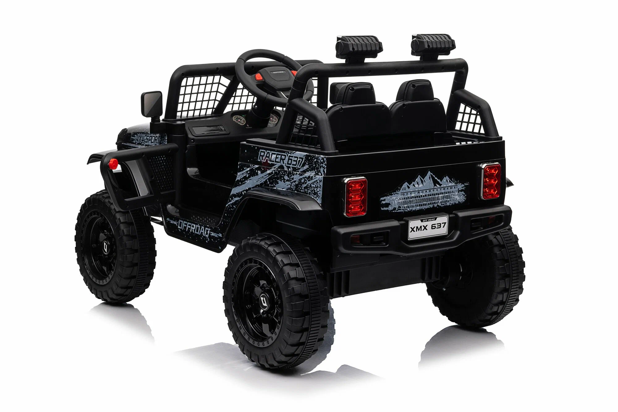 Детский электромобиль Jeep Rubicon MX637/1, Черный – мощь, стиль и безопасность [9]