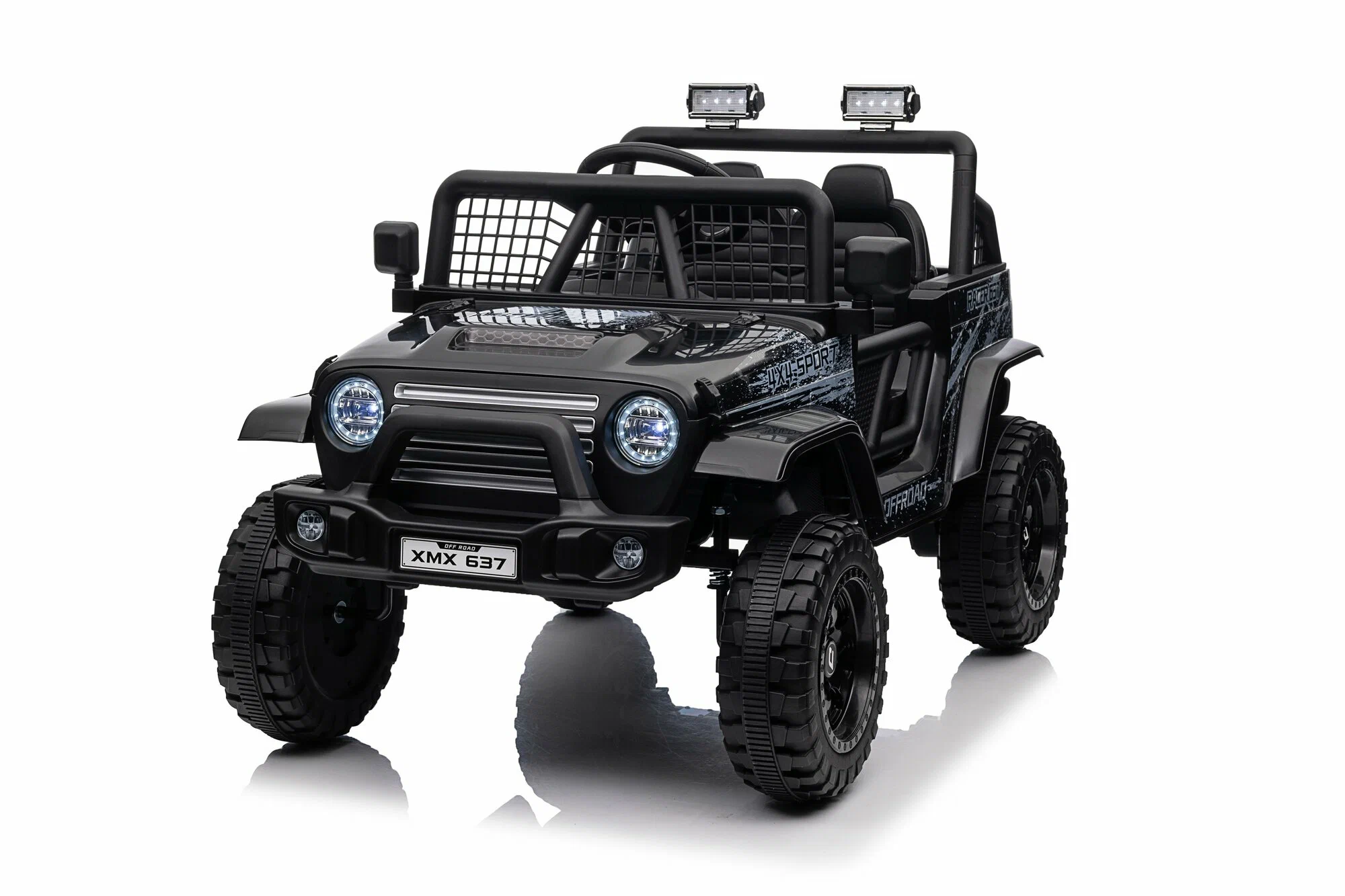Детский электромобиль Jeep Rubicon MX637/1, Черный – мощь, стиль и безопасность [23]