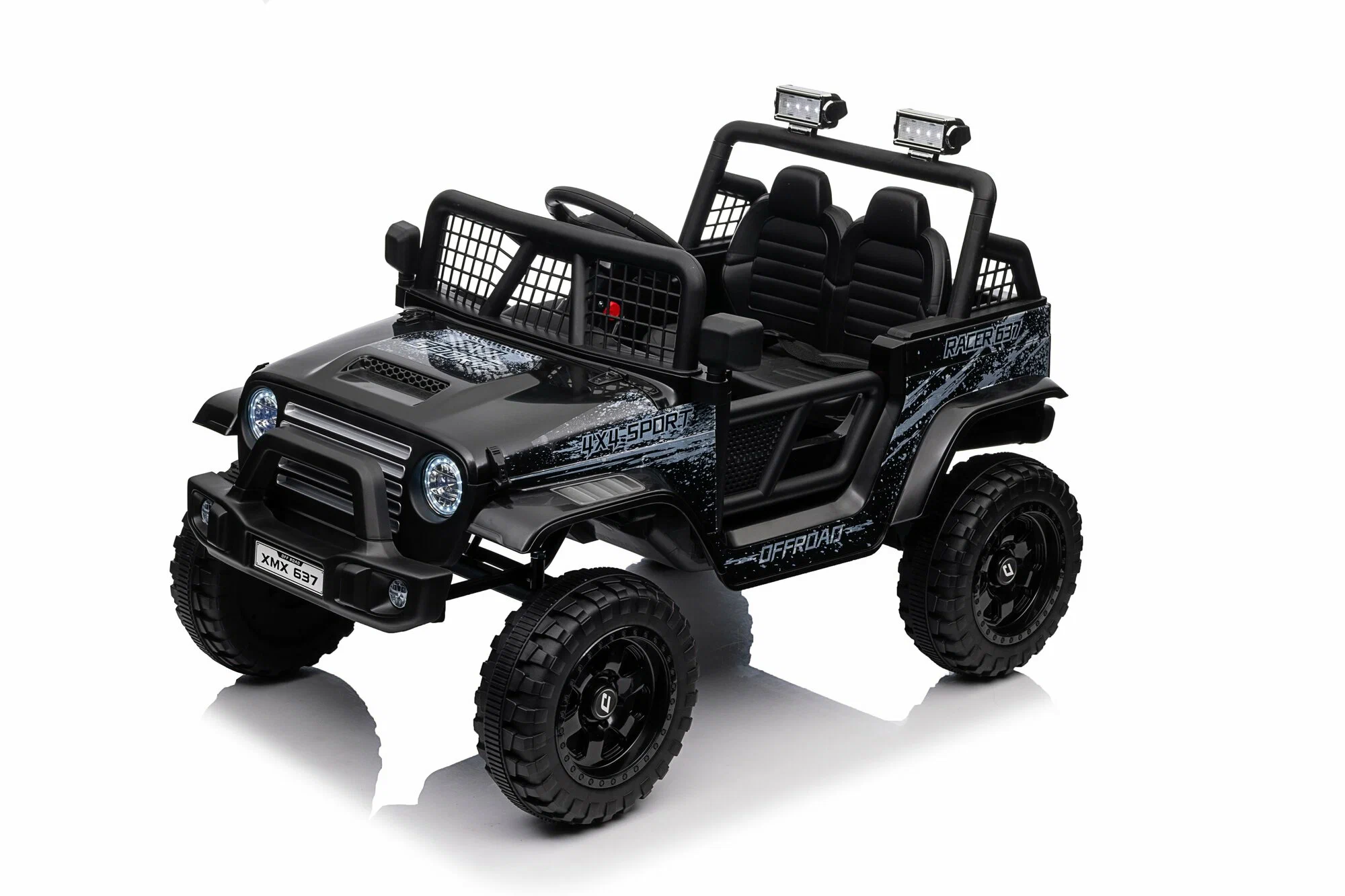 Детский электромобиль Jeep Rubicon MX637/1, Черный – мощь, стиль и безопасность [12]