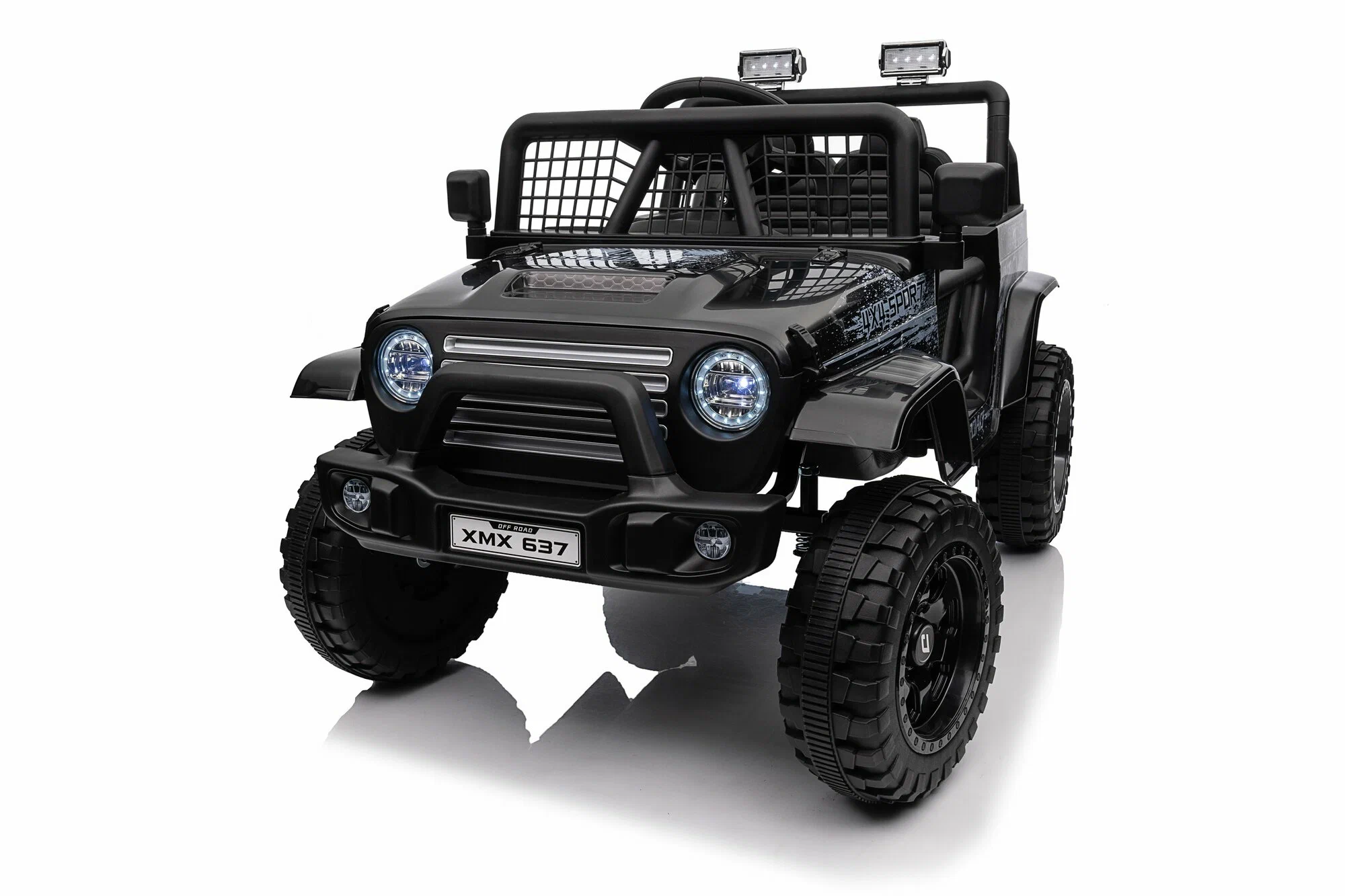 Детский электромобиль Jeep Rubicon MX637/1, Черный – мощь, стиль и безопасность [5]
