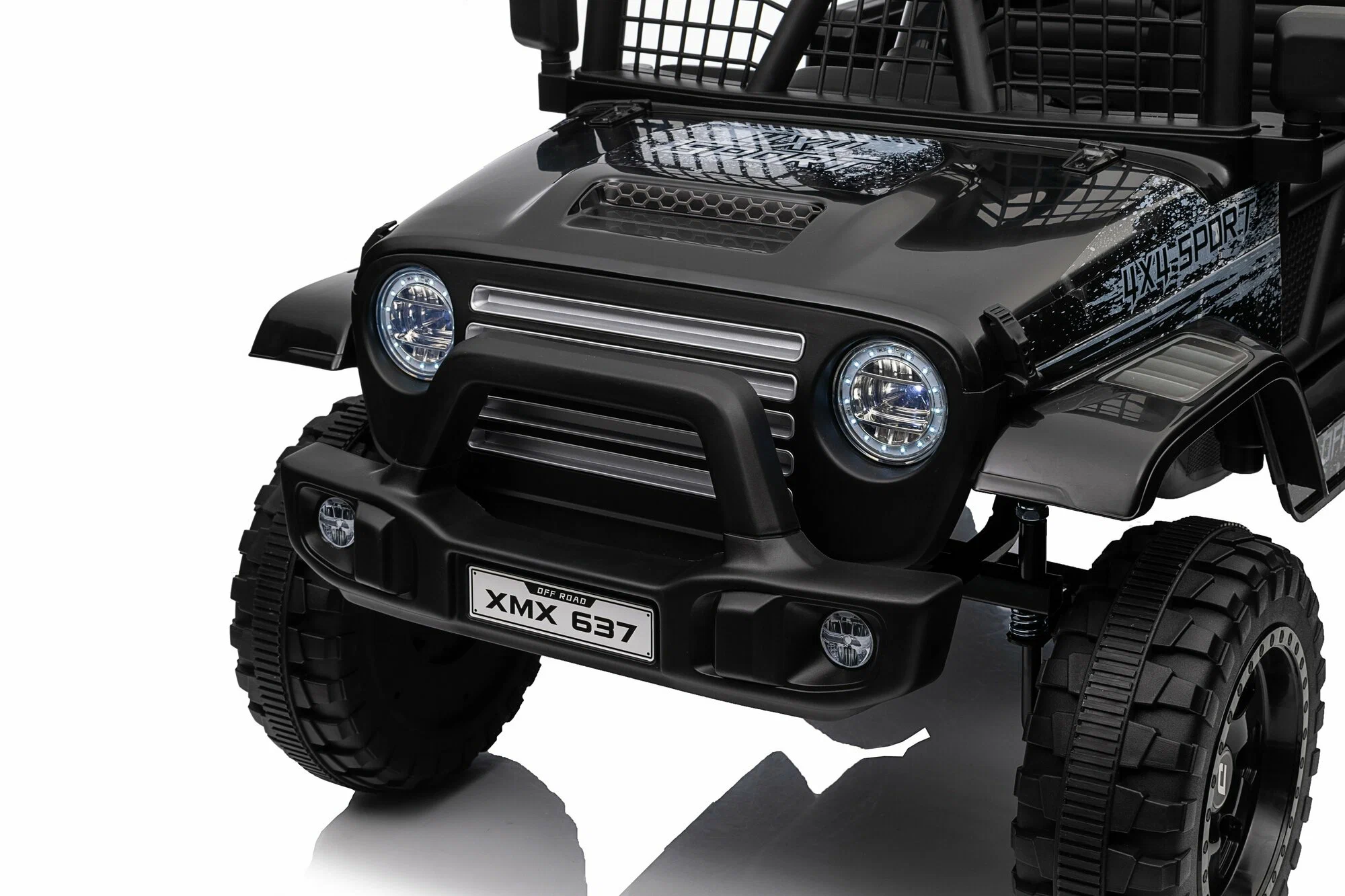 Детский электромобиль Jeep Rubicon MX637/1, Черный – мощь, стиль и безопасность [4]