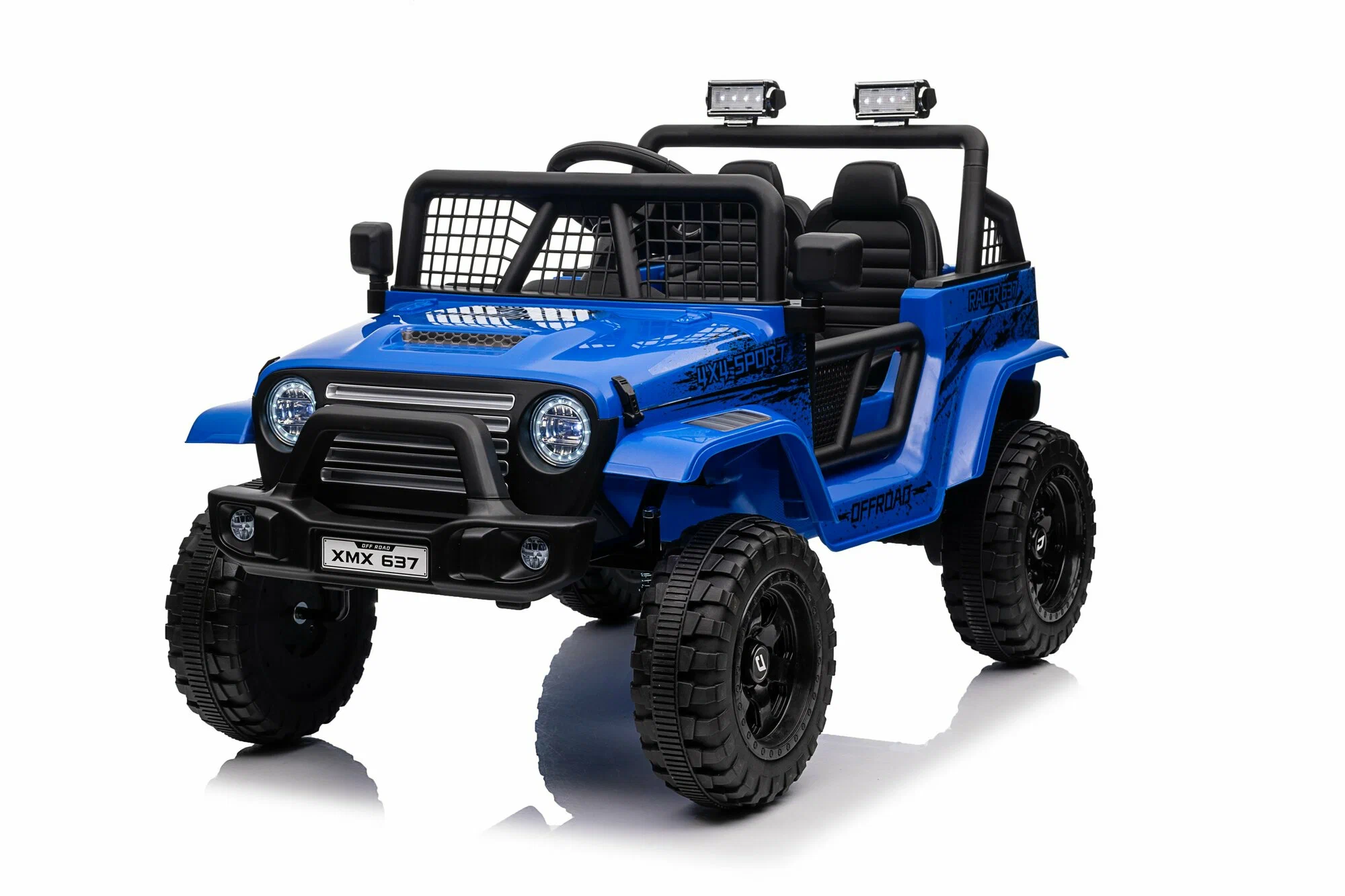 Mașinuță electrică pentru copii Jeep Rubicon MX637/3, Albastru – putere, distracție și siguranță [16]
