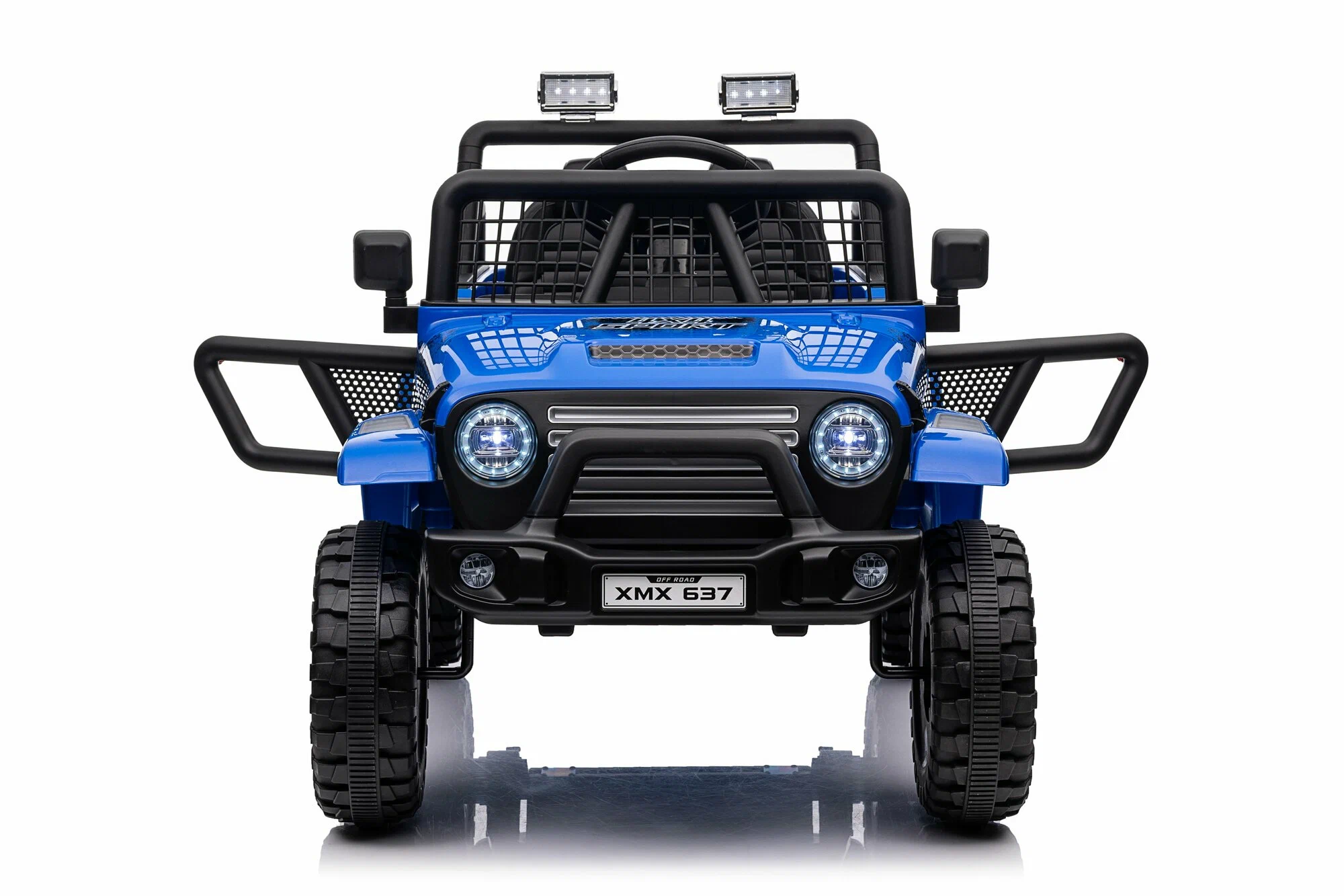 Mașinuță electrică pentru copii Jeep Rubicon MX637/3, Albastru – putere, distracție și siguranță [8]