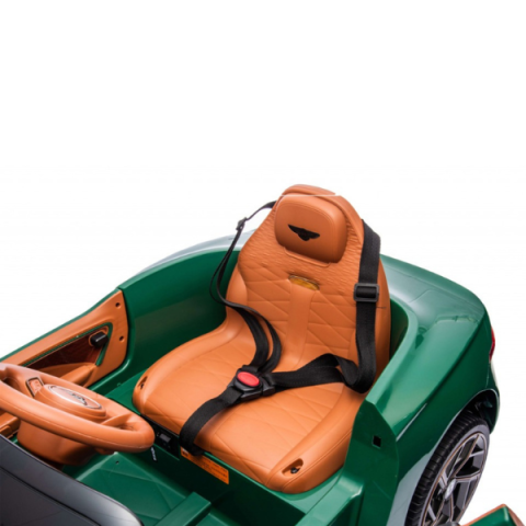 Детский электромобиль лицензионный Bentley Bacalar (2x35W, Съемный аккумулятор 12V7AH, Колеса EVA, Кожаное сиденье, Зеленый) [8]