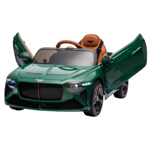 Детский электромобиль лицензионный Bentley Bacalar (2x35W, Съемный аккумулятор 12V7AH, Колеса EVA, Кожаное сиденье, Зеленый) [2]