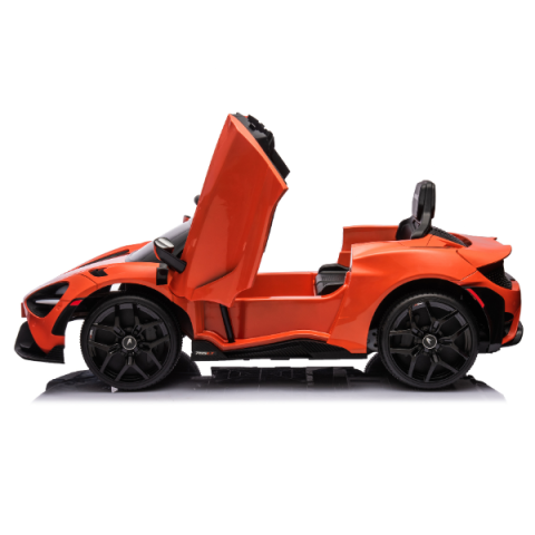 Детский электромобиль лицензионный McLaren 765LT (4x4 35W, Аккумулятор 12V7AH, Колеса EVA, Кожаное сиденье, Оранжевый) [3]