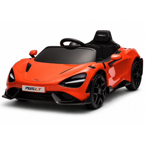 Vehicule cu acumulatori - Детский электромобиль лицензионный McLaren 765LT (4x4 35W, Аккумулятор 12V7AH, Колеса EVA, Кожаное сиденье, Оранжевый)