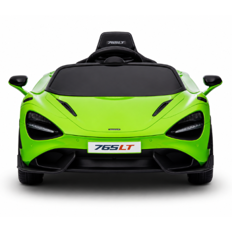 Детский электромобиль лицензионный McLaren 765LT (4x4 35W, Аккумулятор 12V7AH, Колеса EVA, Кожаное сиденье, Зеленый) [1]