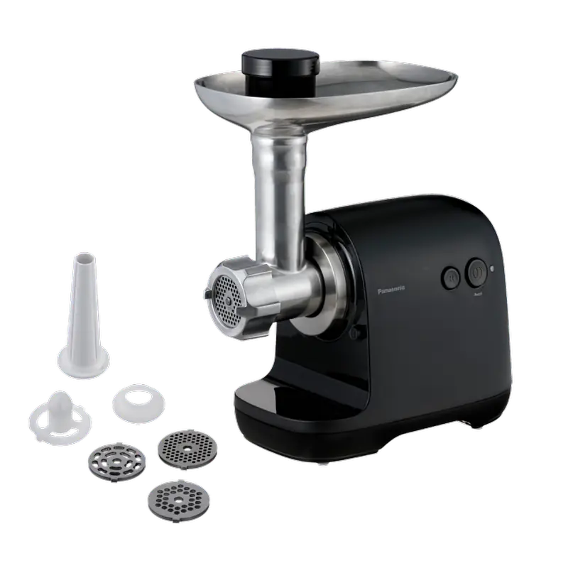 Mașini de tocat carne - Meat Mincer Panasonic MK-GX1710KTQPutere:  1700 WMaterialul carcasei:  Oțel Inoxidabil, Plastic Capacitatea de mărunșire :  3 kg/mFuncție revers:  ДаAccesoriu pentru cârnați:  Да