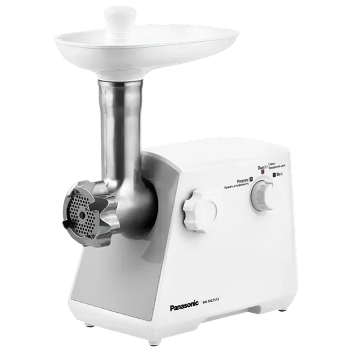 Mașini de tocat carne - Meat Mincer Panasonic MK-MG1510WTQTip:  Mașină de tocat carne Putere :  1500 WMaterialul carcasei:  Plastic Funcție reversNumăr site tocare carne:  2