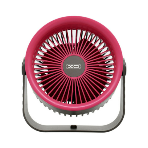 Ventilatoare - Ventilator de Birou Reîncărcabil MF86, 3600mAh, 4 Trepte de Viteză, Gri/Roz, 523g