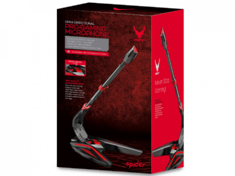 Microfon Gaming Spider Desktop Jack 3,5 mm Roșu [45575] [4]