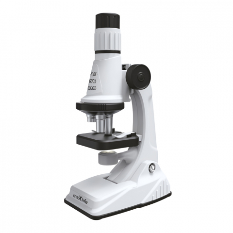 Jucării - Microscop Maxlife 200x-1200x, MXMS-100, Alb