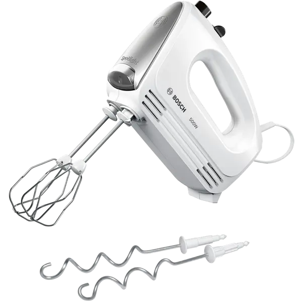 Mixere - Mixer Bosch MFQ25200
Putere:  500 W
Materialul carcasei:  Plastic 
Trepte de viteze:  4 
Numărul duze incluse:  4 
Buton pentru decuplare accesorii:  Da