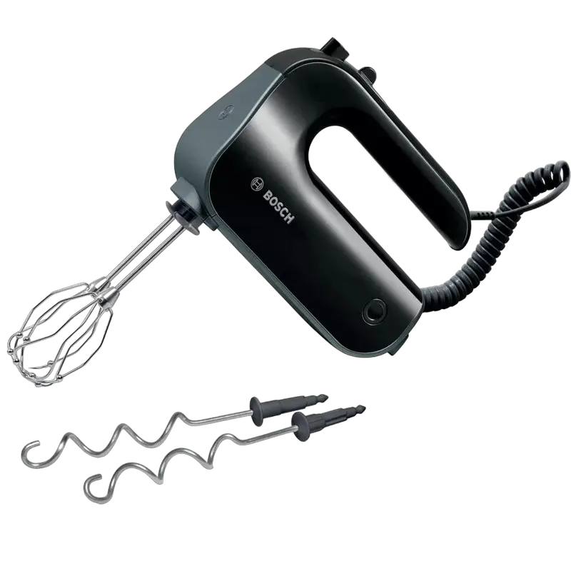 Mixere - Mixer Bosch MFQ4930B
Putere:  850 W
Materialul carcasei:  Plastic 
Trepte de viteze:  5 
Mod turbo:  Da 
Buton pentru decuplare accesorii:  Da